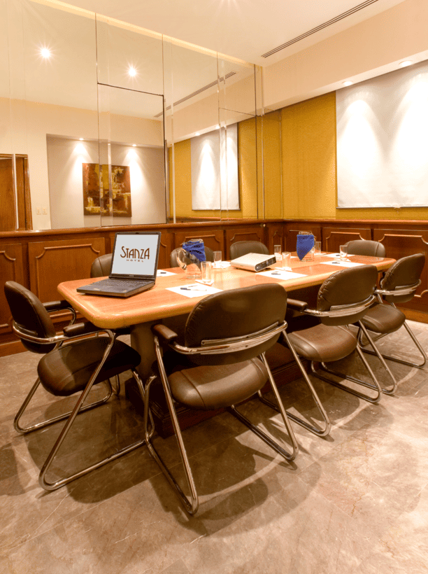 Sala de juntas para 10 personas en Stanza Hotel, colonia Roma Norte, CDMX