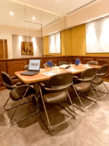 Sala de juntas para 10 personas en Stanza Hotel, colonia Roma Norte, CDMX