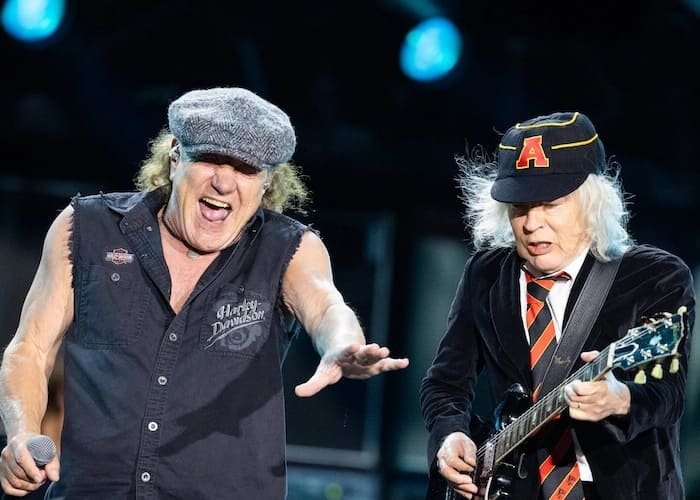 Concierto de AC/DC en el Estadio GNP Seguros de Ciudad de México durante su gira internacional.