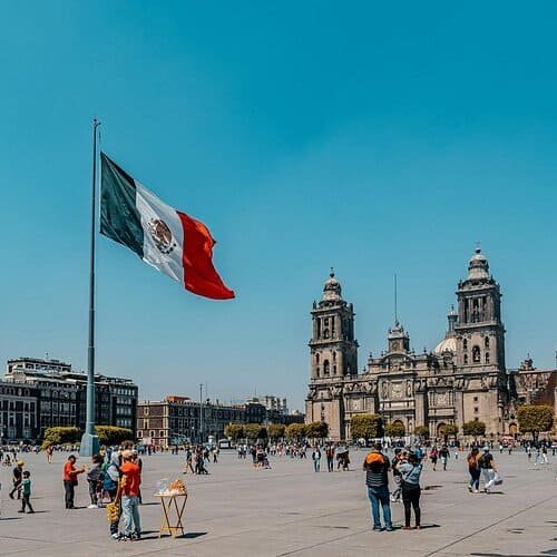 Zócalo de la Ciudad de México durante tour privado por el Centro Histórico con guía