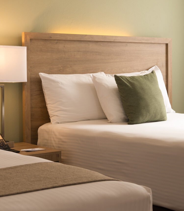 Detalle de camas matrimoniales en Suite Doble de Stanza Hotel CDMX